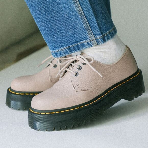 BRAND NEW DR.MARTENS 1461 QUAD II VINTAGE TAUPE (VINTAGE-TAUPE) - Picture 11 of 16